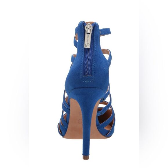 Jessica Simpson Parminda Royal Blue Pointed Toe Stiletto Heeled Strappy Pumps - Picture 3 of 9